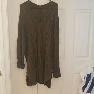 Over sized cable knit sweater